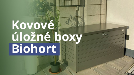 Kovové úložné boxy Biohort – designová prémiovka