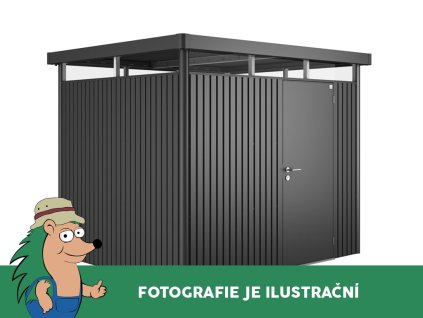 3463916 domek na naradi biohort highline h3 tmave sedy dvoukridle dvere