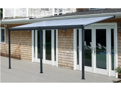 Hliníková pergola Gutta BW BW9 5,57 x 3,03 m - čirá