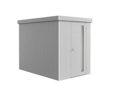 3509257 zahradni domek neo 3a stribrna jednokridle dvere
