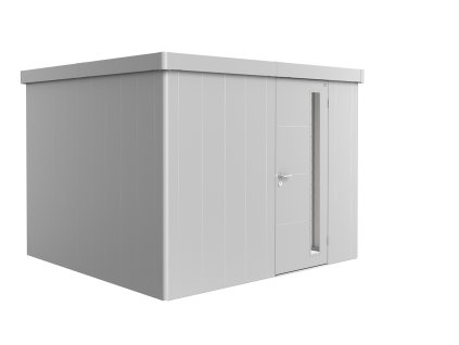 3509347 zahradni domek neo 3c stribrna jednokridle dvere