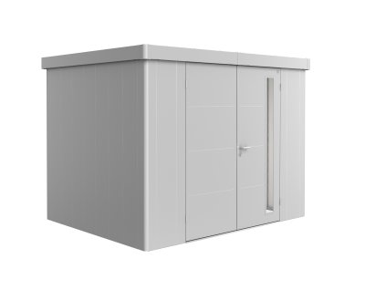 3509155 13 zahradni domek neo 2c stribrna dvoukridle dvere