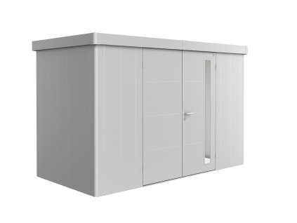 3509020 13 zahradni domek neo 1d stribrna dvoukridle dvere