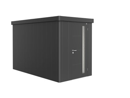 3509458 10 zahradni domek neo 4a tmave seda jednokridle dvere