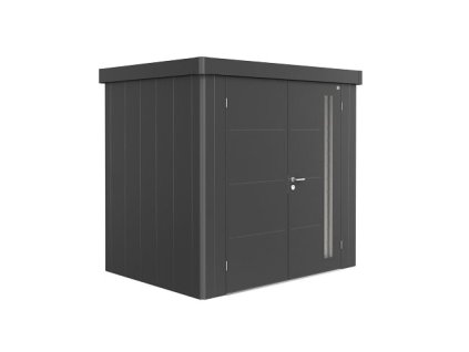 3508936 10 zahradni domek neo 1b tmave seda dvoukridle dvere