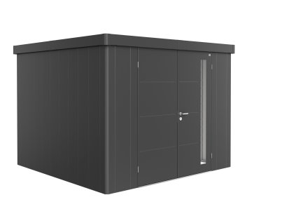 3509368 10 zahradni domek neo 3c tmave seda dvoukridle dvere