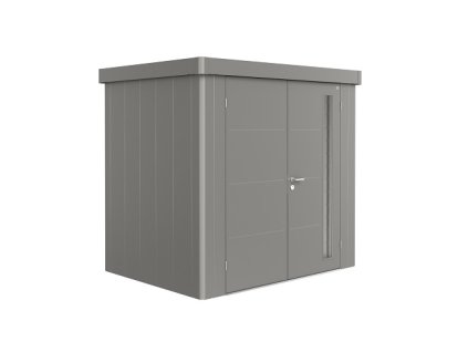 3508930 9 zahradni domek neo 1b sedy kremen dvoukridle dvere
