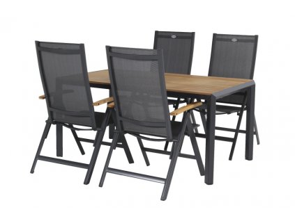 3509827 zahradni set aruba stul 160 x 90 cm 4x kreslo