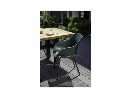 3510361 zahradni souprava sophie rondo 4 x zidle v barve night green