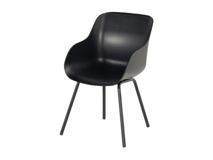 3510004 jidelni zidle sophie rondo organic s alu podnozi carbon black