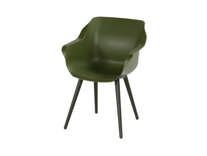 3510142 jidelni zidle sophie studio s alu podnozi plastova moss green