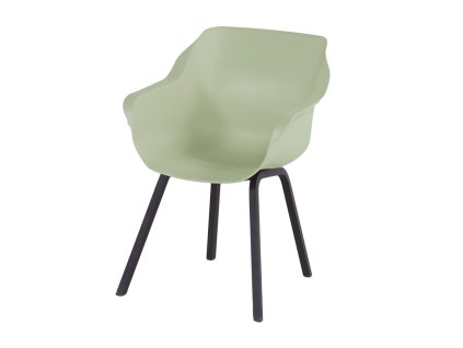 3510163 jidelni zidle sophie element s alu podnozi french green