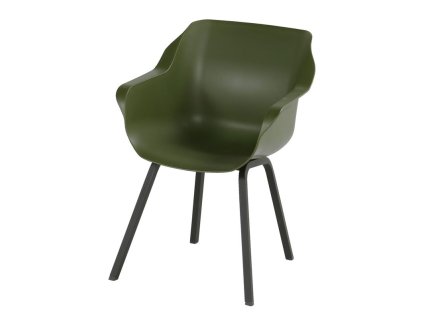 3510175 jidelni zidle sophie element s alu podnozi moss green