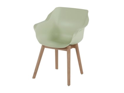 3510205 jidelni zidle sophie studio s teakovou podnozi french green