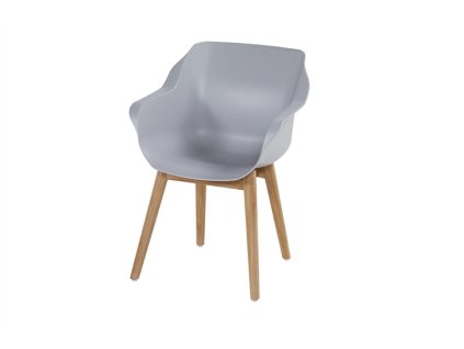 3510214 jidelni zidle sophie studio s teakovou podnozi misty grey