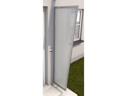 Boční stěna ke stříšce GUTTAVORDACH B1 PC 200 x 60 cm černá / čirá
