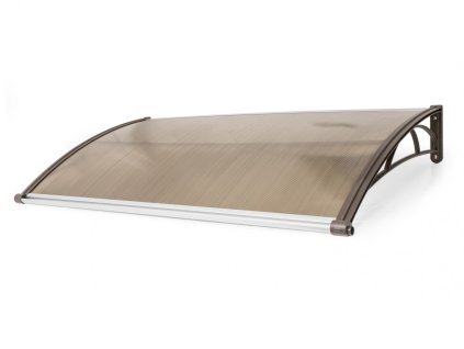 Vchodová stříška VALTELLINA 150 x 82 cm hnědá / bronz