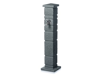 3511328 zahradni sloupek s kohoutkem romana antracitovy granit