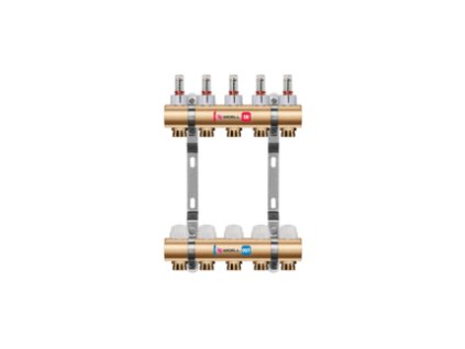 3538687 rozdelovac radiatorovy wigell 8 okruhu mosazny vsuvky odvzdusnovani na klic