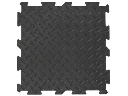 Gumová dlaždice ALFA 30 x 30 cm, černá