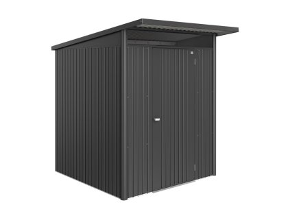 3516342 zahradni domek avantgarde eco a1 tmave seda metaliza jednokridle dvere