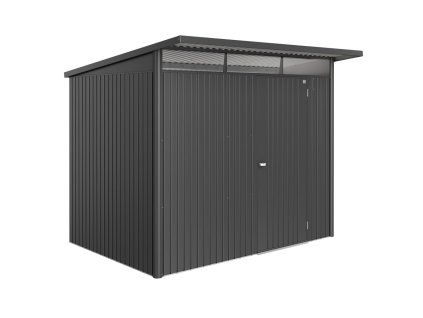 3516366 zahradni domek avantgarde eco a5 tmave seda metaliza jednokridle dvere