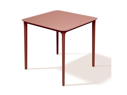 Jídelní čtvercový stůl RIMO 78 x 78 x 75 cm, pálená cihla