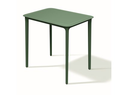 Jídelní obdélníkový stůl RIMO 78 x 58 x 75 cm, tmávě zelená