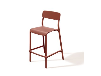 Vysoká barová židle RIMO, pálená cihla