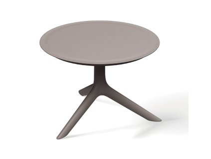 Nízký kulatý stůl RIMO 59 x 57 x 41 cm, zemtě hnědá