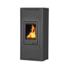 Kamna s výměníkem AQUAFLAM 12, černá, automatická regulace