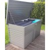 FreizeitBox 160 quarzgrau metallic mit Kissen[1]