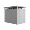 3463832 domek na naradi biohort highline h2 stribrna jednokridle dvere