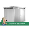 3463841 domek na naradi biohort highline h5 stribrna jednokridle dvere