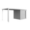 3508780 postranni strecha pro domek neo 2a 2b 2c 2d stribrna metaliza
