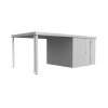 3508789 postranni strecha pro domek neo 3a 3b 3c 3d stribrna metaliza