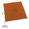 Zahradní výkyvný slunečník s boční tyčí Doppler EXPERT 3 x 3 m, terakota