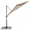 Zahradní výkyvný slunečník s boční tyčí  RAVENNA SMART 3 m, hnědá