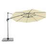 Výkyvný zahradní slunečník s boční tyčí Doppler ACTIVE 370 cm, přírodní