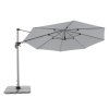 Výkyvný zahradní slunečník s boční tyčí Doppler ACTIVE 370 cm, světle šedá