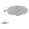 Výkyvný zahradní slunečník s boční tyčí Doppler ACTIVE 370 cm, světle šedá