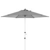 Slunečník s automatickým naklápěním klikou Doppler EXPERT 320 cm, světle šedá