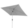 Slunečník s klikou Doppler ACTIVE 200x300 cm, světle šedá