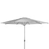 Velký zahradní slunečník Doppler ALU EXPERT Teleskop 4 m, světle šedá