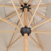 Slunečník s klikou s ULTRA UV ochranou Doppler ALU WOOD 3,5 m, přírodní