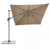 Výkyvný zahradní slunečník s boční tyčí Doppler ACTIVE 350  x 260 cm, hnědá