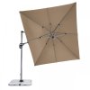 Výkyvný zahradní slunečník s boční tyčí Doppler ACTIVE 350  x 260 cm, hnědá