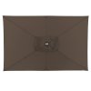 Slunečník s automatickým naklápěním Doppler EXPERT 220 x 140 cm, hnědá