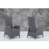 Zahradní křeslo PARIS LIKA-TEX šedé, luxusní, otočné