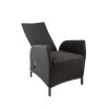 Zahradní křeslo PARIS LIKA-TEX antracit, luxusní, otočné